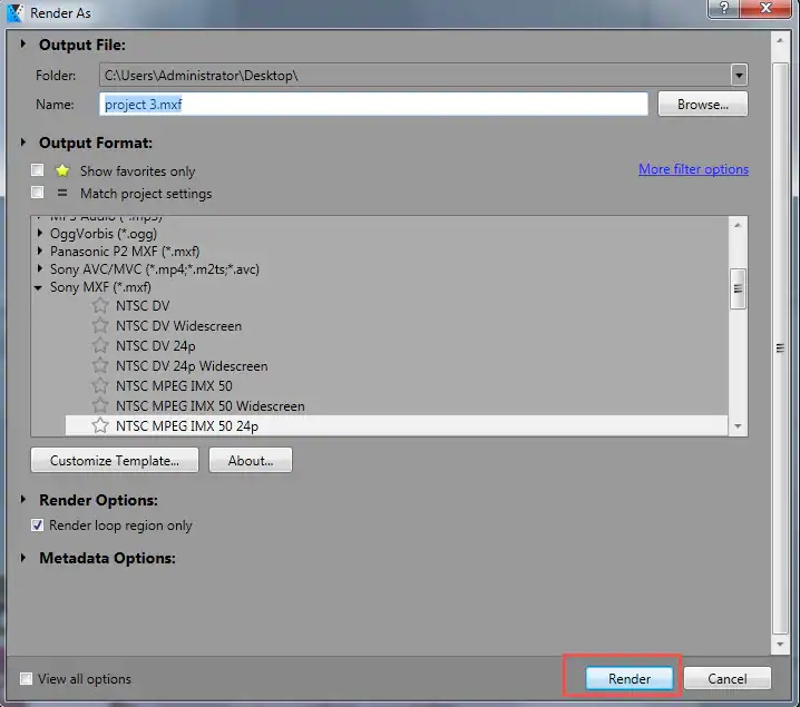 merge clips in sony vegas