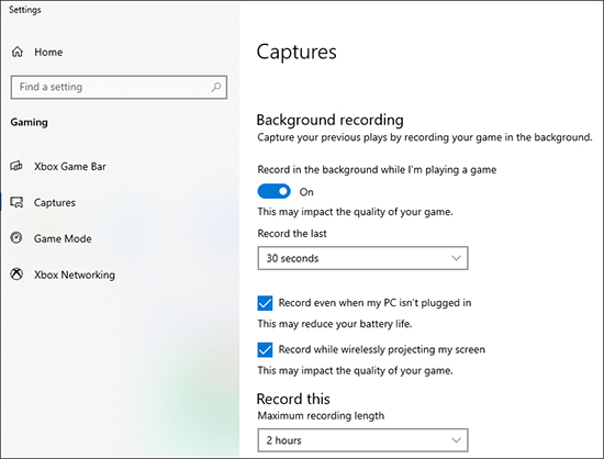 set xbox settings