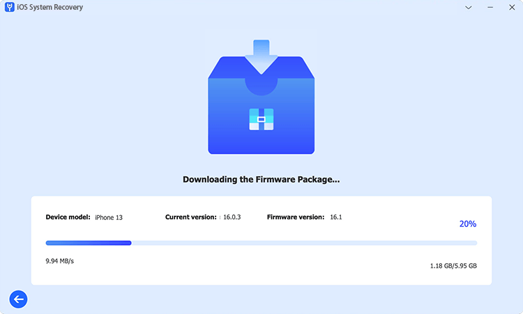 download firmware package for upgrade