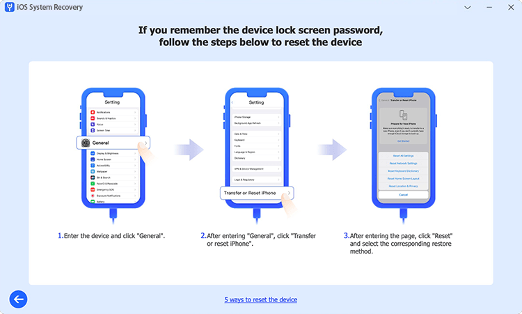 standard reset device