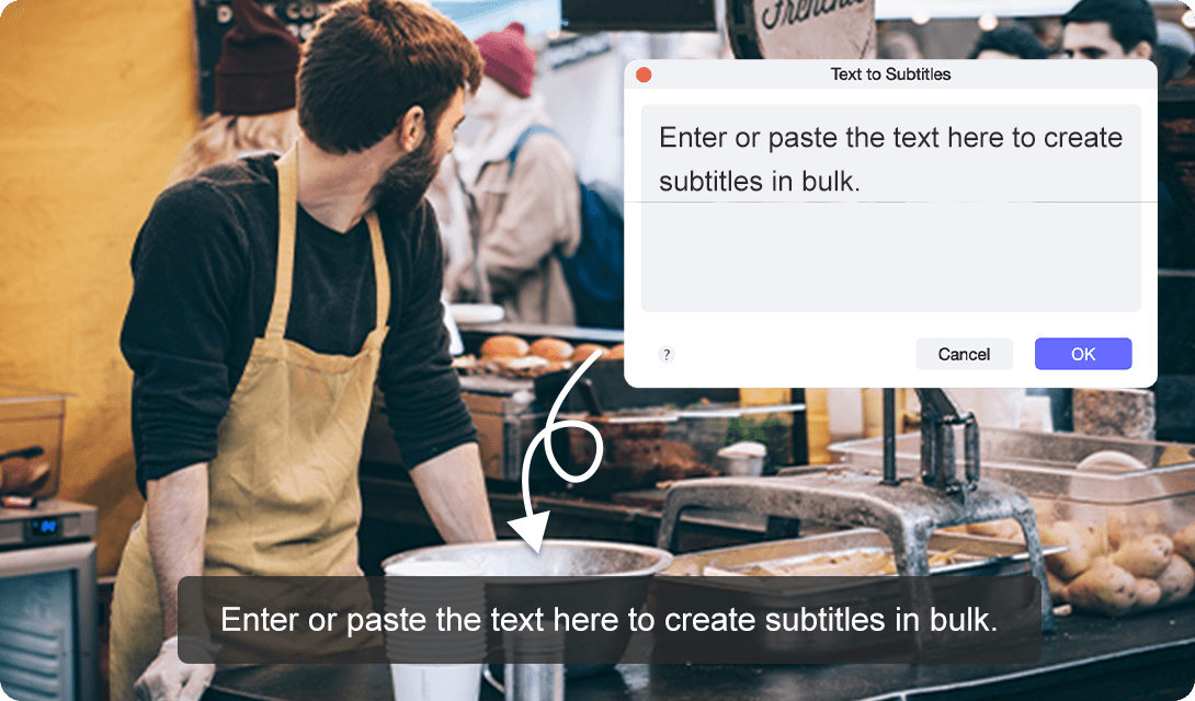 convert text to subtitles