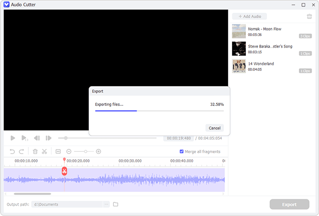 export audio