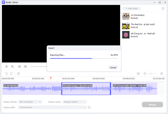 merge audios