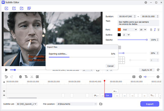 export subtitle