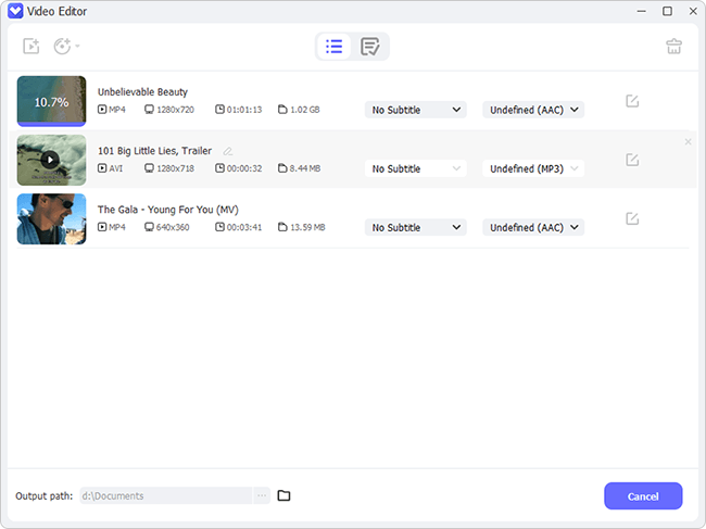 export edited videos
