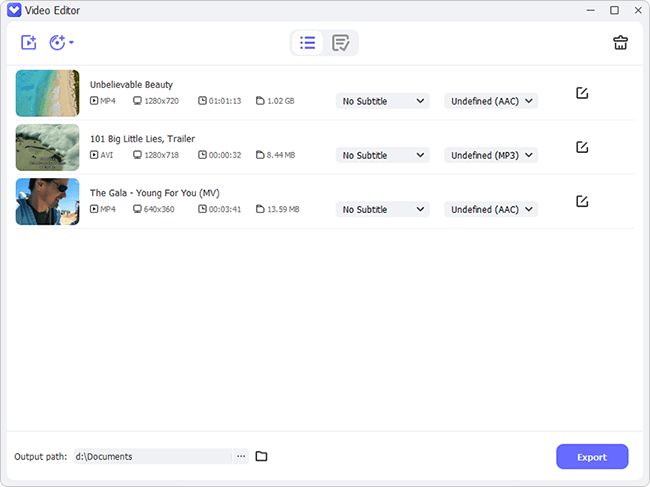 add video files to video editor